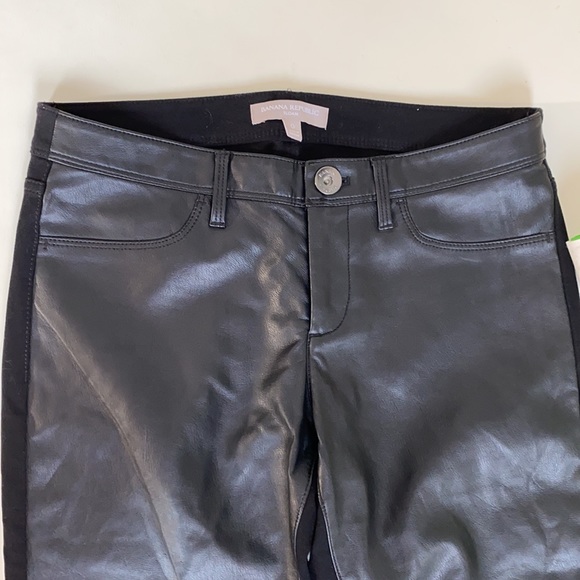 NWOT!Banana Republic Sloan Fit Faux Leather Jeans - Picture 5 of 8